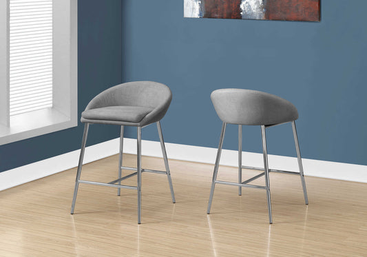 Monarch Specialties Bar Stool, Set Of 2, Counter Height I 2298