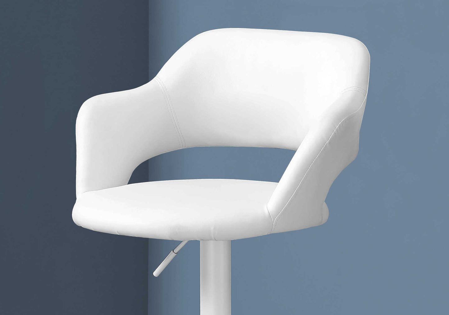 Monarch Specialties Bar Stool, Swivel, Bar Height White I 2382