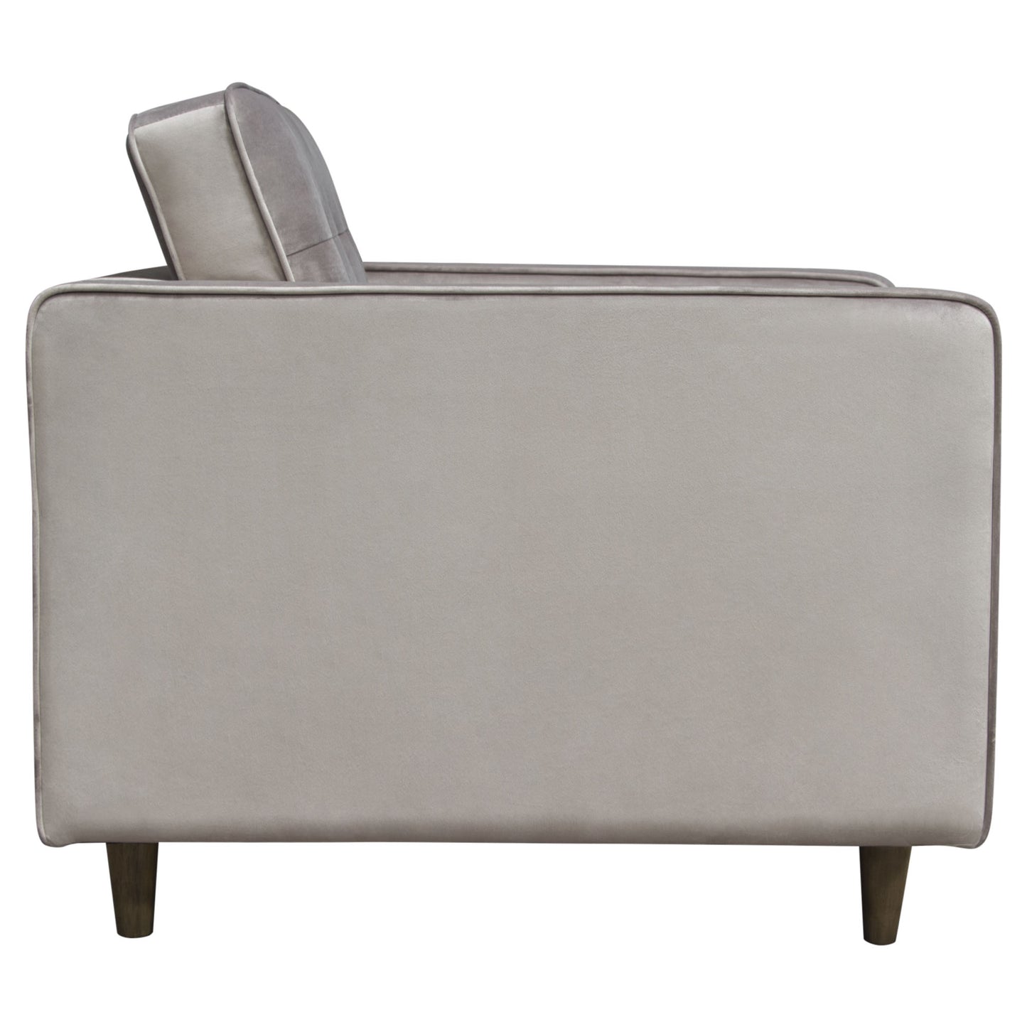 Diamond Sofa Juniper Tufted Chair in Champagne Grey Velvet JUNIPERCHCG