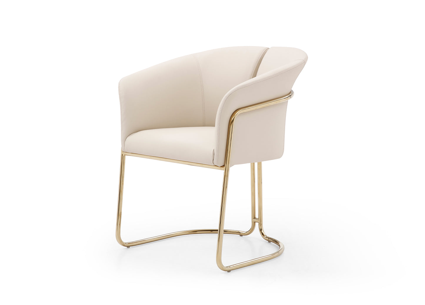 Whiteline Jolie Dining Armchair DAC1923-BEI - GOLD STAR Dining