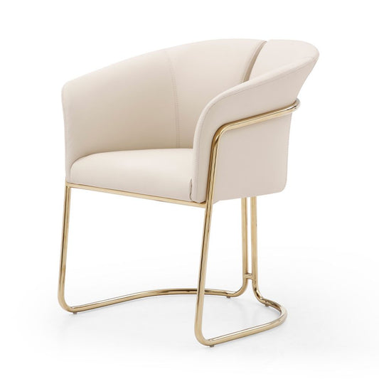 Jolie Brass Frame Dining Armchair goldstar.com