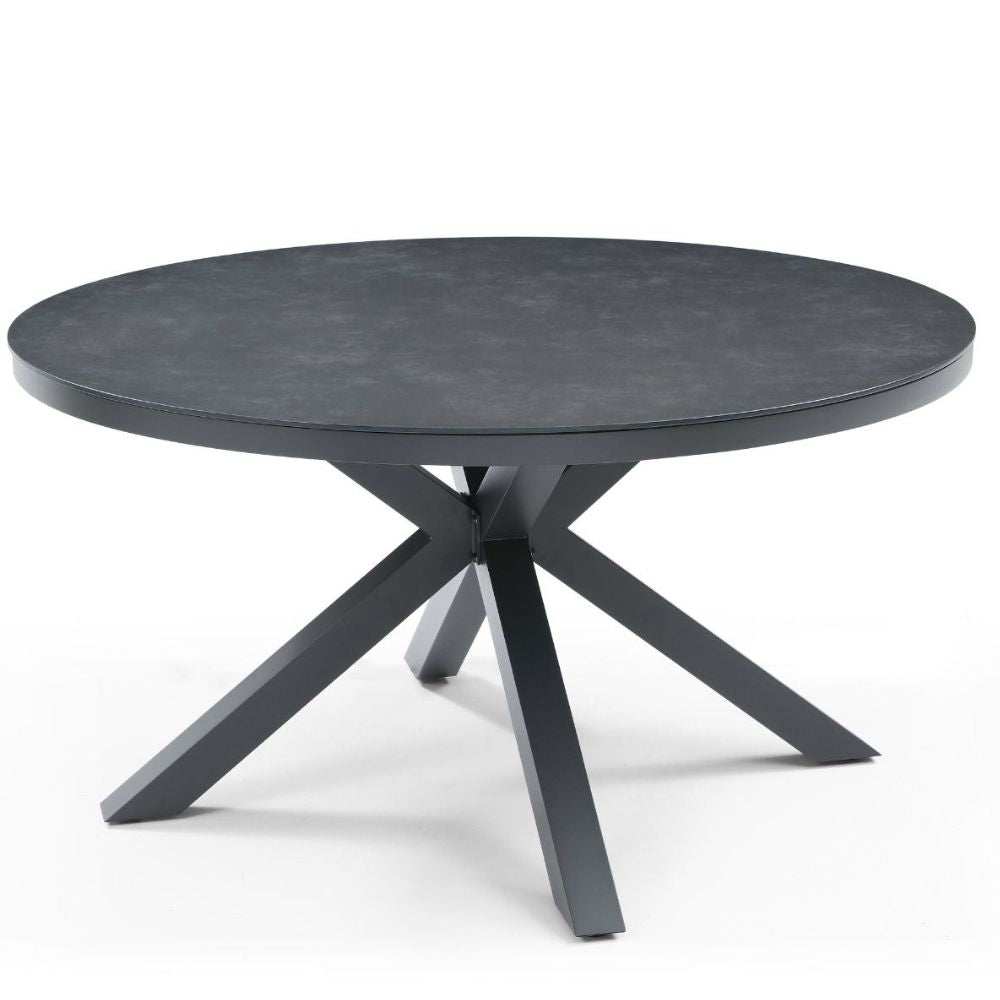 Whiteline Kassey Ceramic Top Round Outdoor Dining Table goldstardining.com