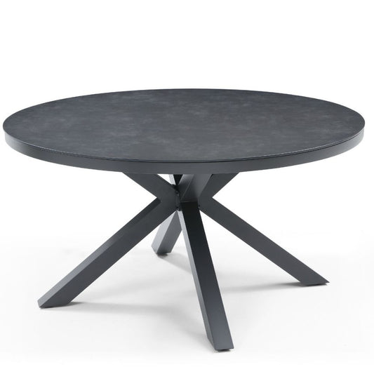 Whiteline Kassey Ceramic Top Round Outdoor Dining Table goldstardining.com