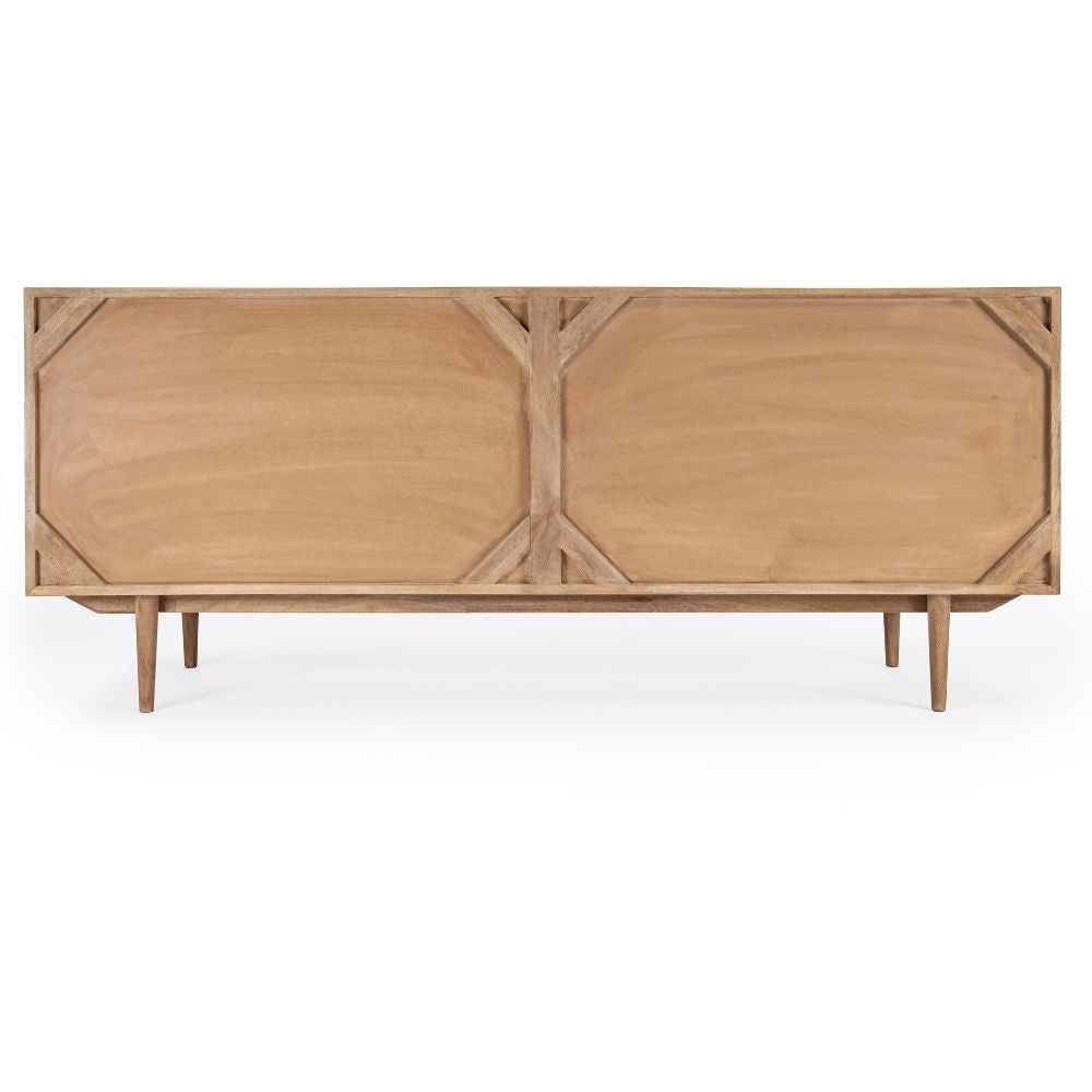 Leonidin Mango Wood Sideboard, 67" Light Brown Butler Specialty