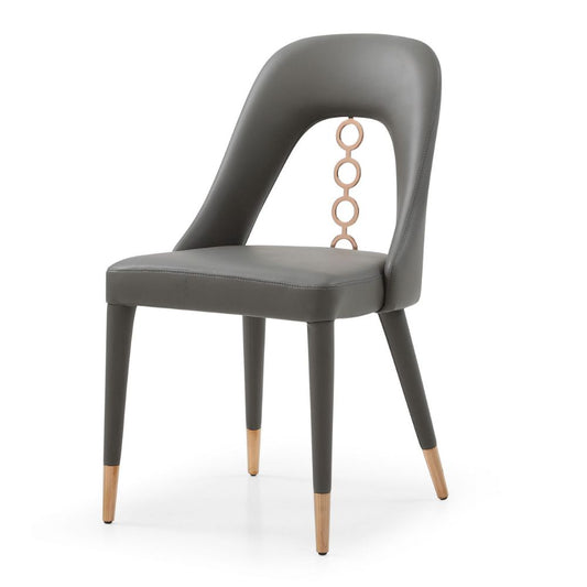 black - Liza Fully Upholstered Dining Chair goldstardining.com