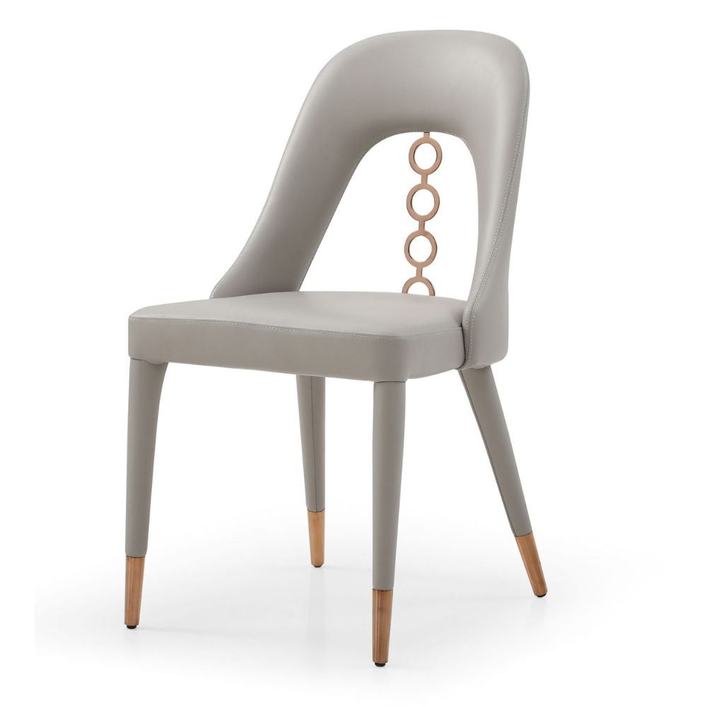 white - Liza Fully Upholstered Dining Chair goldstardining.com