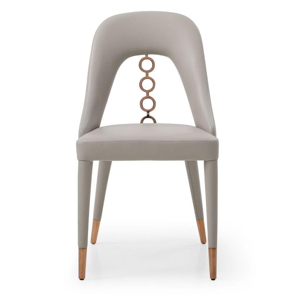 white front - Liza Fully Upholstered Dining Chair goldstardining.com