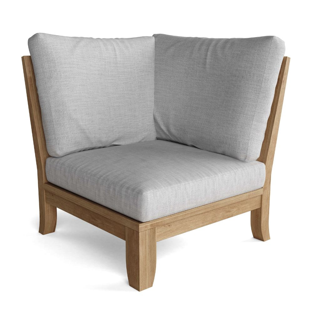 Anderson Teak Luxe Modular Deep Seating Set with Artichoke Finial Detail