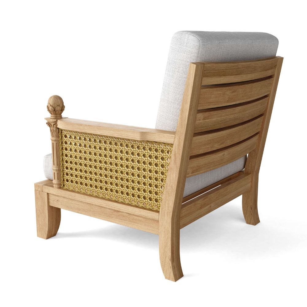 Anderson Teak Luxe Modular Deep Seating Set with Artichoke Finial Detail