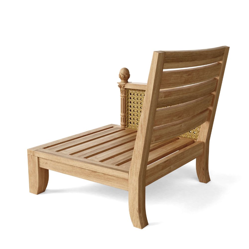 Anderson Teak Luxe Modular Deep Seating Set with Artichoke Finial Detail