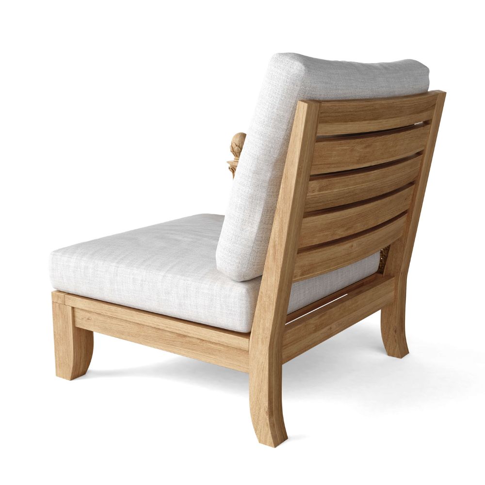 Anderson Teak Luxe Modular Deep Seating Set with Artichoke Finial Detail