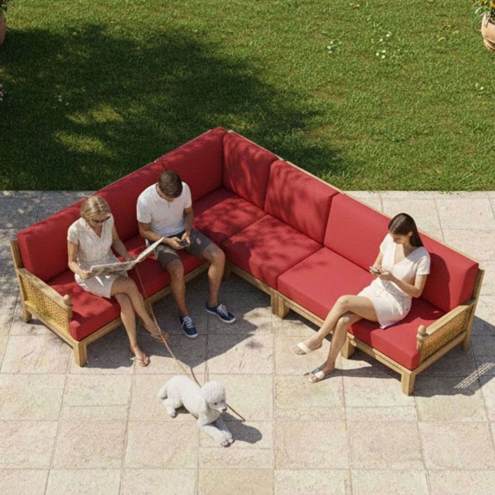 Anderson Teak Luxe 6-Pieces Modular Set A Set Set-67