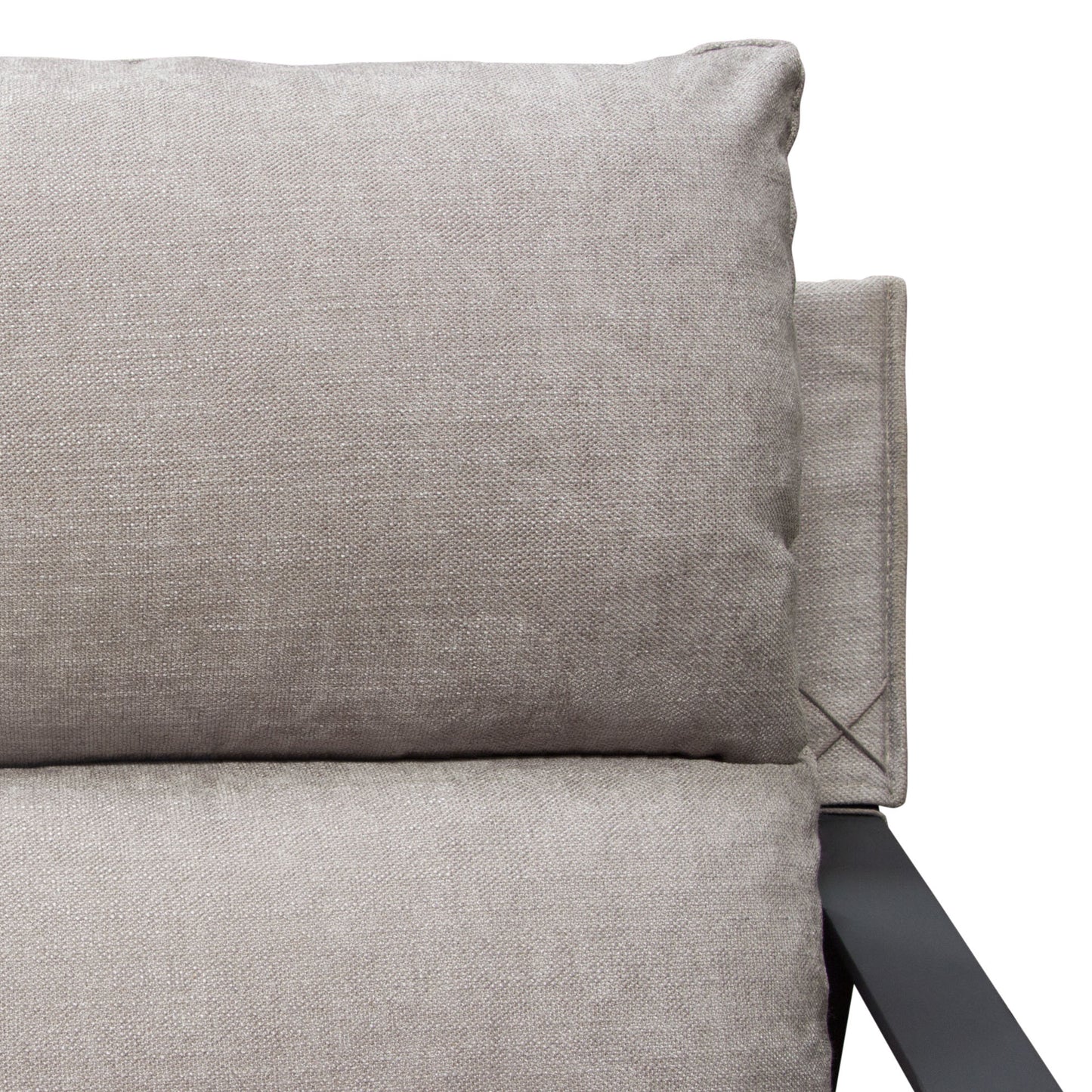 Diamond Sofa Miller Sling Accent Chair in White Linen Fabric | Grey Fabric