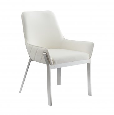 J&M MC Miami Dining Chair White 18871-DC-W