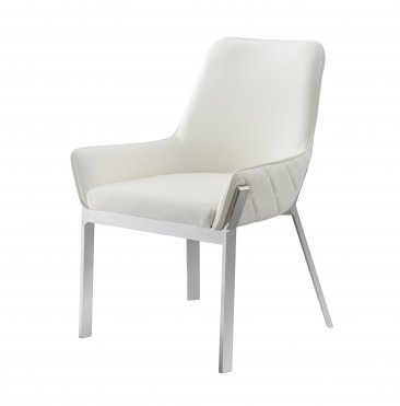 J&M MC Miami Dining Chair White 18871-DC-W