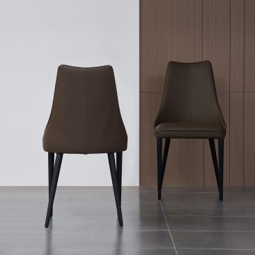 J&M Milano Leather Dining Chair