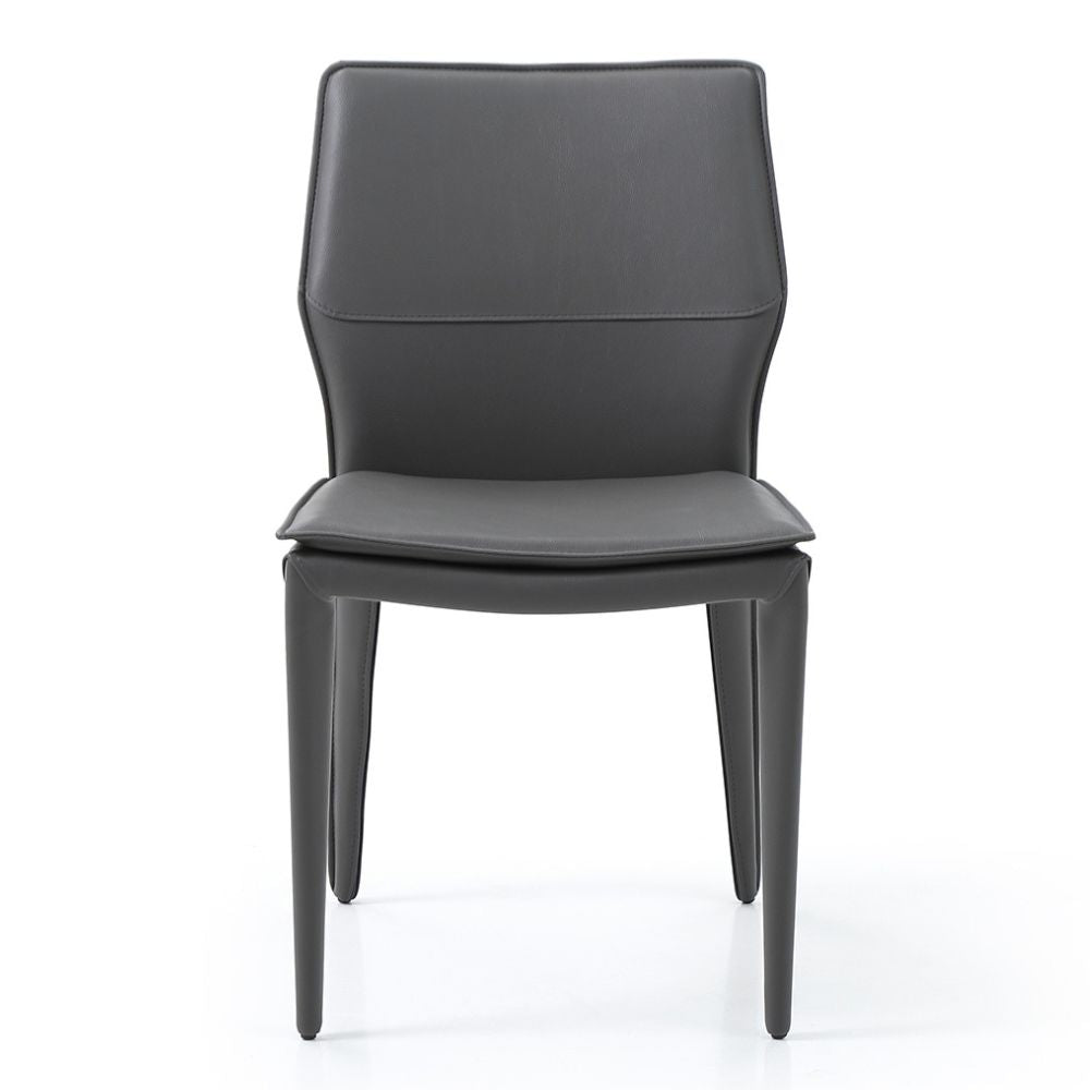 dark gray Miranda Ultra Lightweight Fully Upholstered Dining Chair goldstardining.com