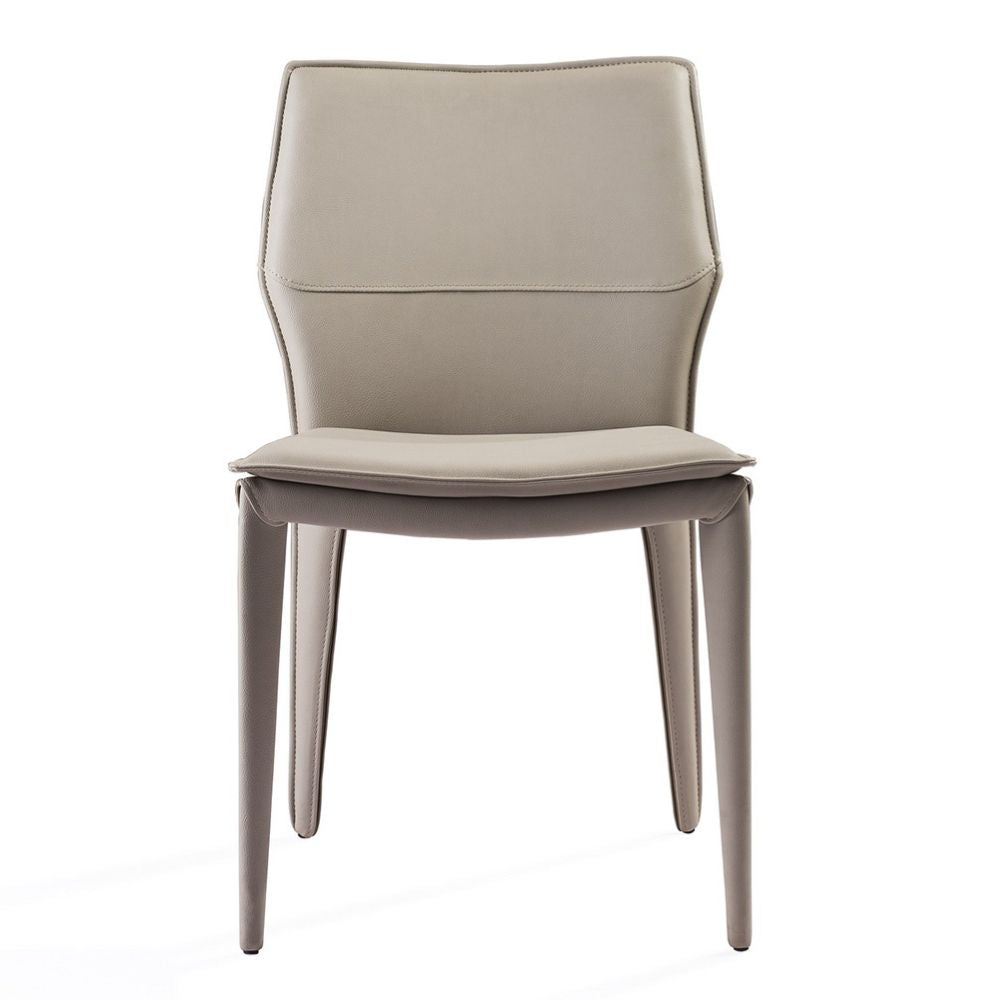light gray front Miranda Ultra Lightweight Fully Upholstered Dining Chair goldstardining.com