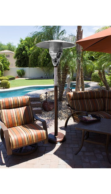 Az Patio Residential Natural Gas Hammered Bronze Patio Heater NG-HB