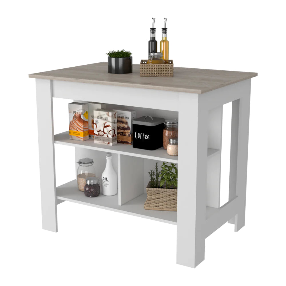 FM Brooklyn Antibacterial Kitchen Island