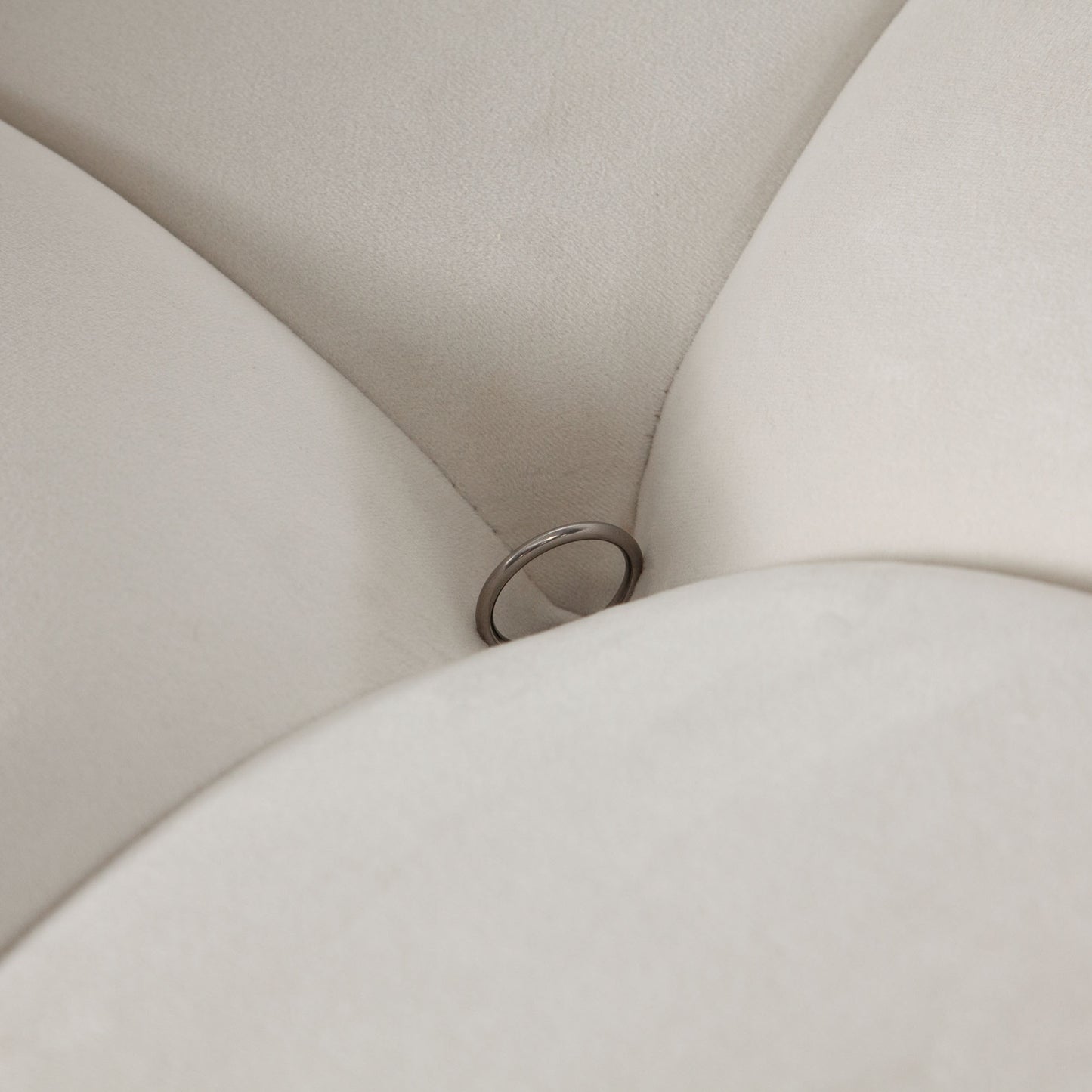 Diamond Sofa Paloma Armless Chair in Light Cream | Mink Tan Velvet