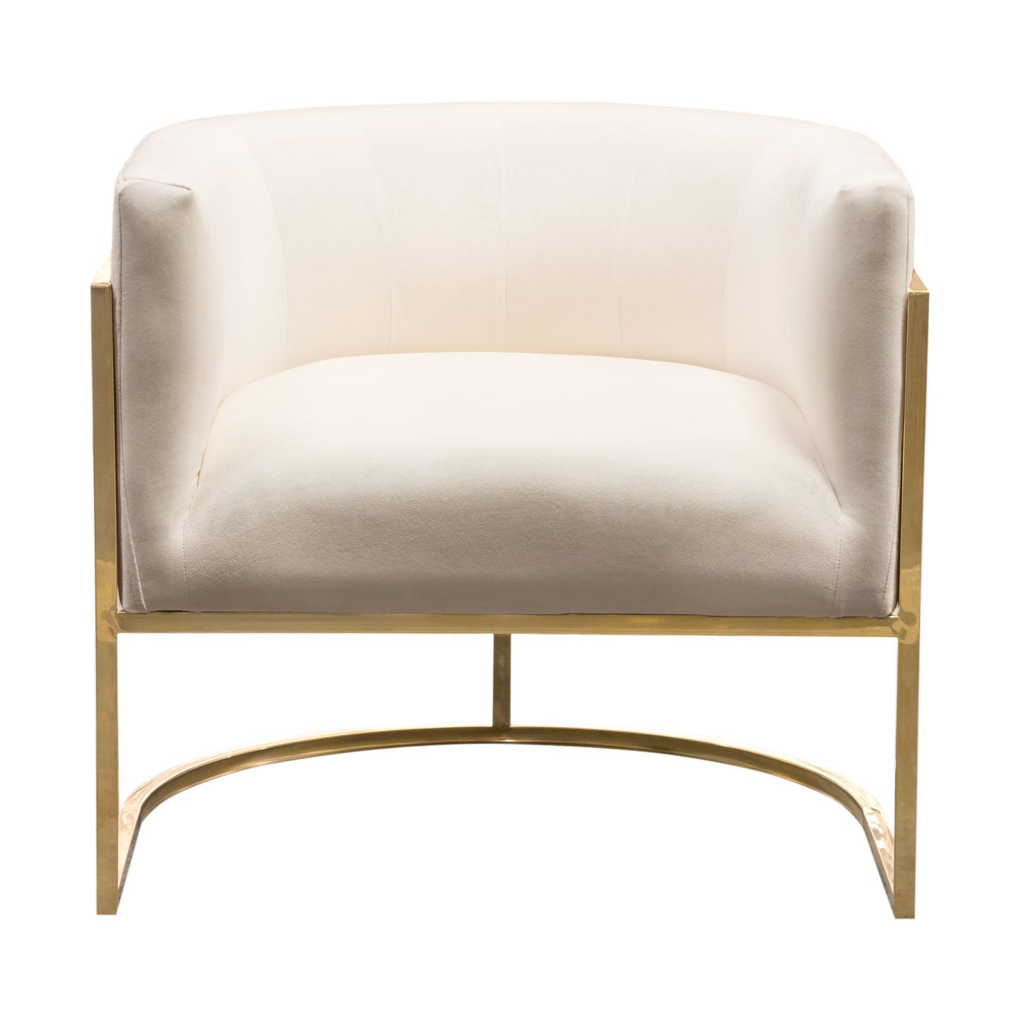 Diamond Sofa Pandora Accent Chair in Cream Velvet |  Grey Velvet