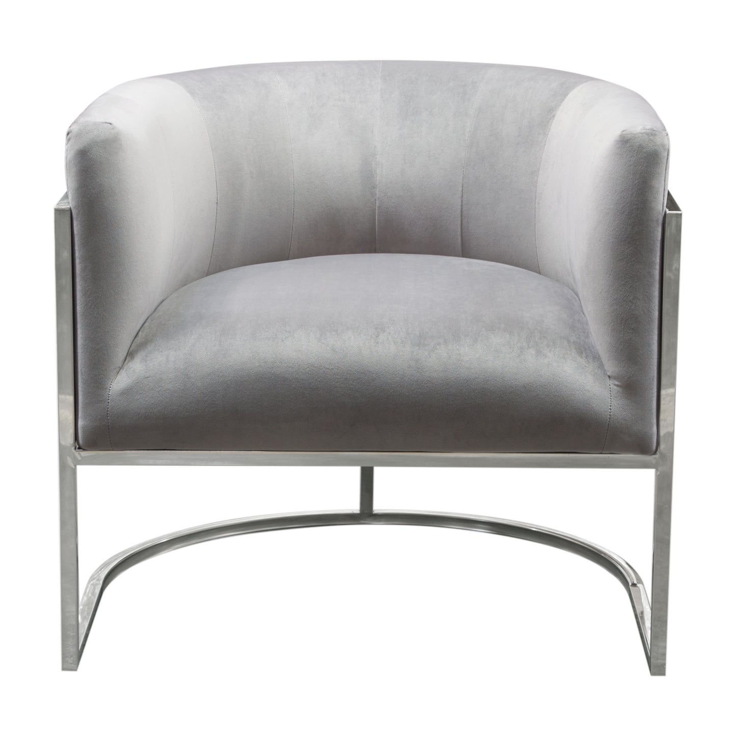 Diamond Sofa Pandora Accent Chair in Cream Velvet |  Grey Velvet