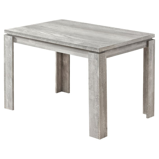 Reclaimed Wood-Look Dining Table goldstardining.com