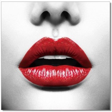 J&M Wall Art Red lips 18190