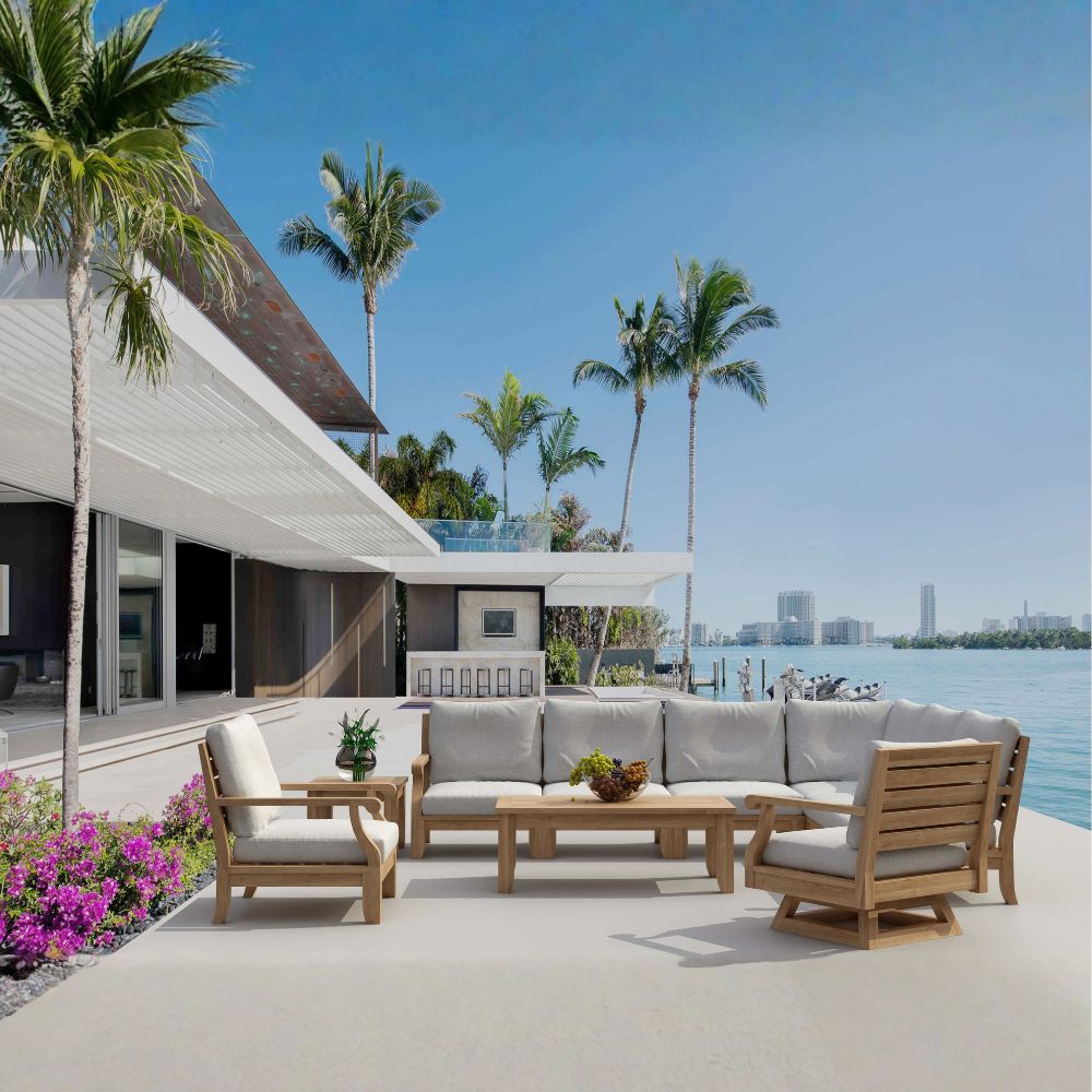 Riviera 10‑Piece A‑Grade Teak Outdoor Seating Set with Armchairs