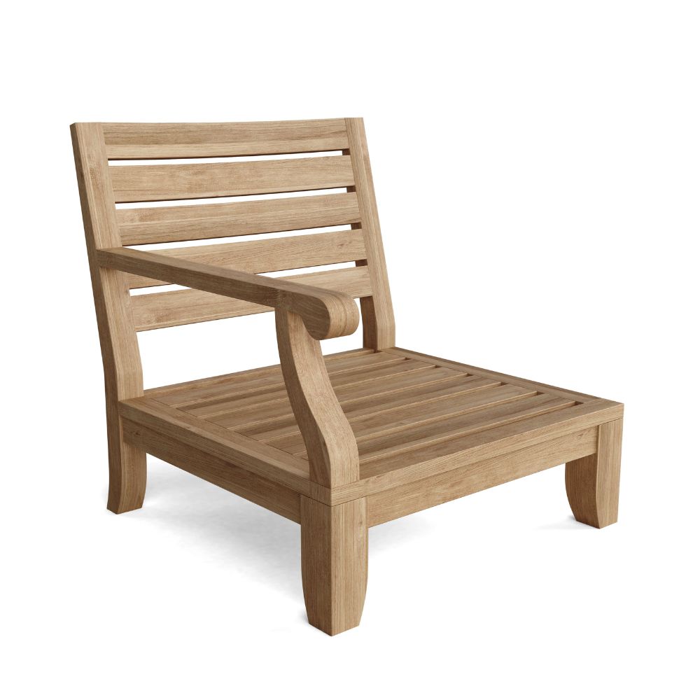 Teakwood Riviera Armchairs Sectional Sofa 10-pieces Anderson Teak