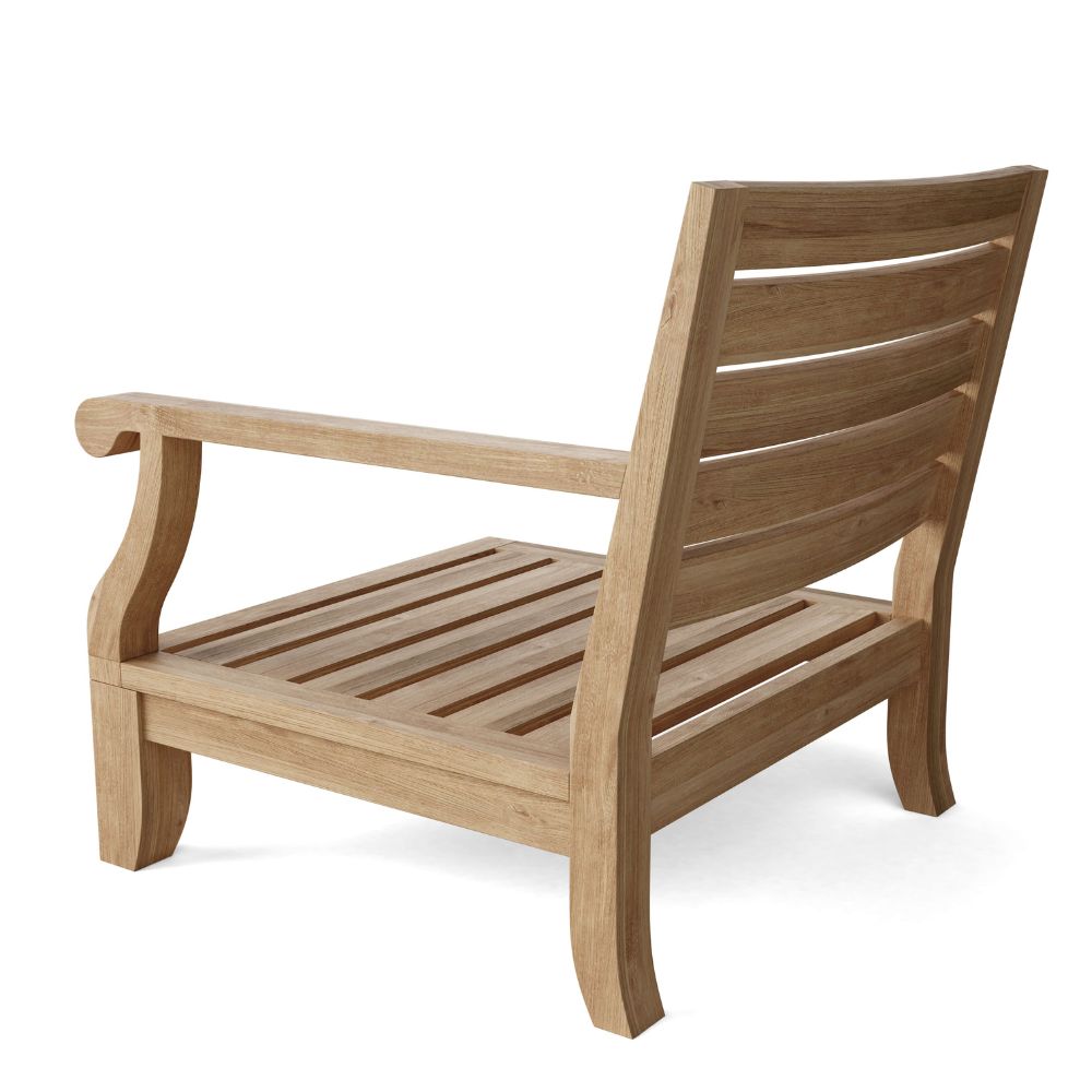 rear left armchair no cushion Riviera Luxe 7-Pieces Modular Set, goldstardining.com