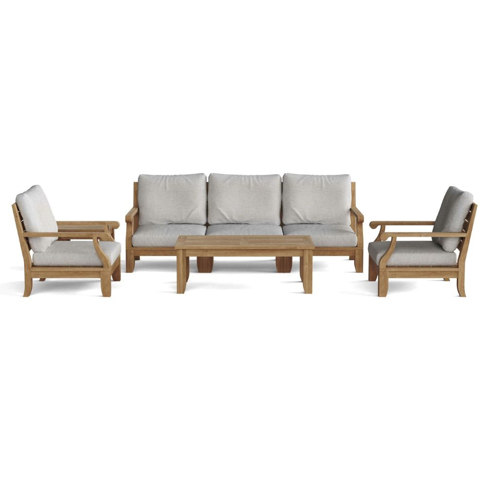 Anderson Teak Riviera Luxe 7-Pieces Modular Set With Rectangular Table B Set-97