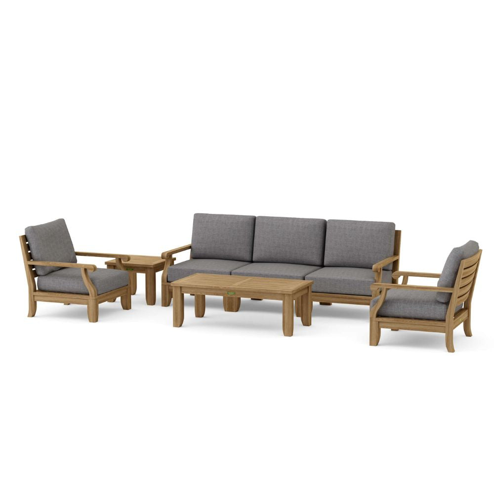 Anderson Teak Riviera Luxe 7-Pieces Modular Set With Rectangular Table B Set-97