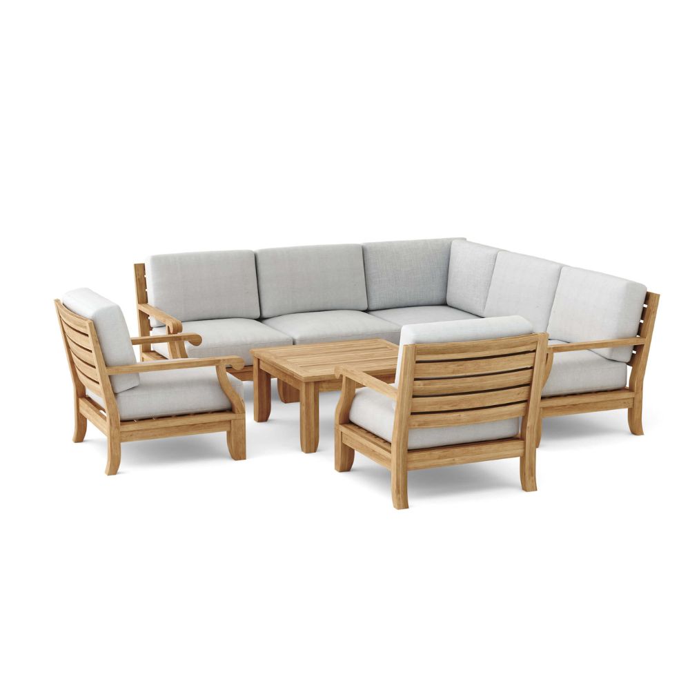 Anderson Teak Riviera Luxe 8-Pieces Modular Set Set-94