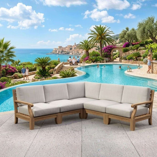 Anderson Teak Riviera Luxe 5-Pieces Modular Set Set-92