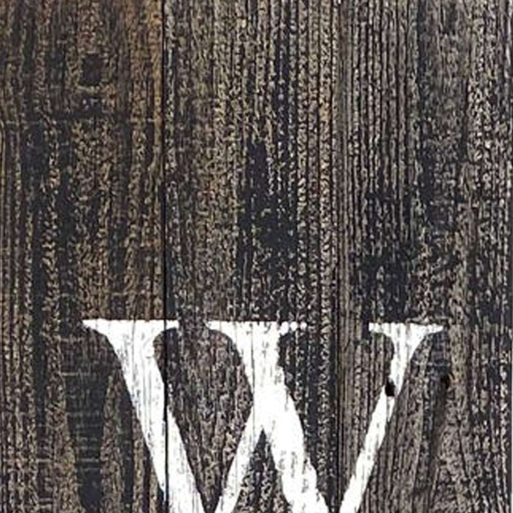 5' Rustic Black And White Front Porch Welcome Sign