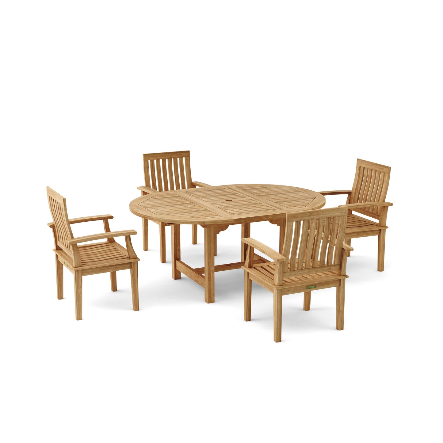 Anderson Teak Bahama Brianna 5-Pieces Extension Dining Set Set-119B