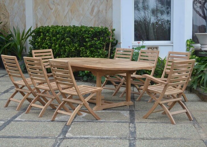 Anderson Teak Bahama Andrew 9-Pieces Dining Set Set-30