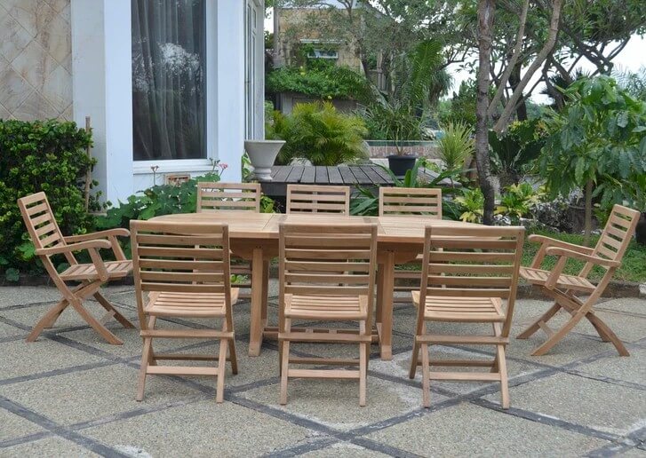 Anderson Teak Bahama Andrew 9-Pieces Dining Set Set-30