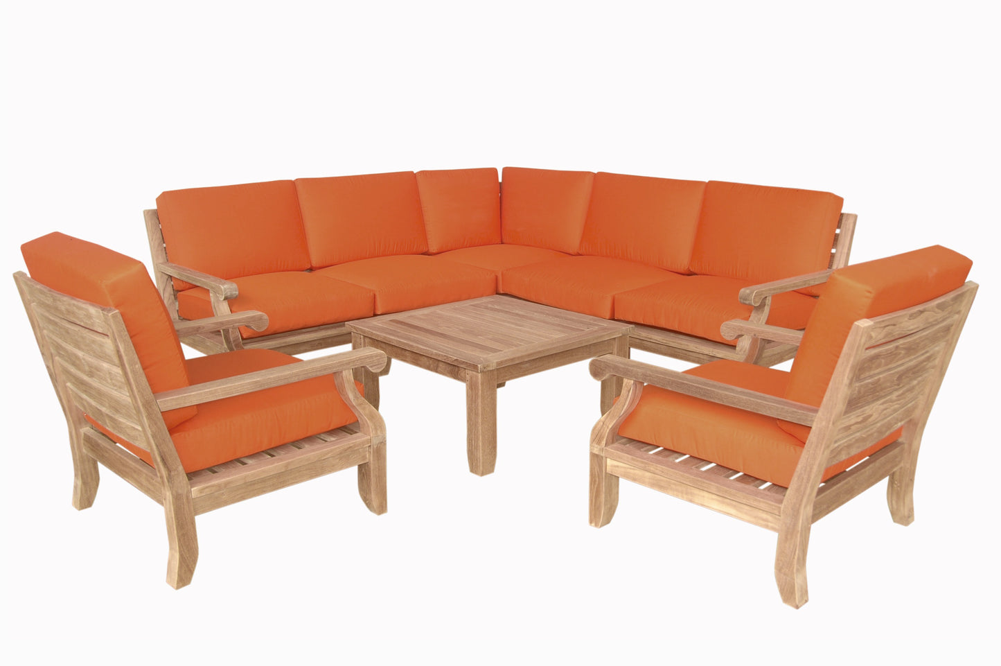 Anderson Teak Riviera Luxe 8-Pieces Modular Set Set-94