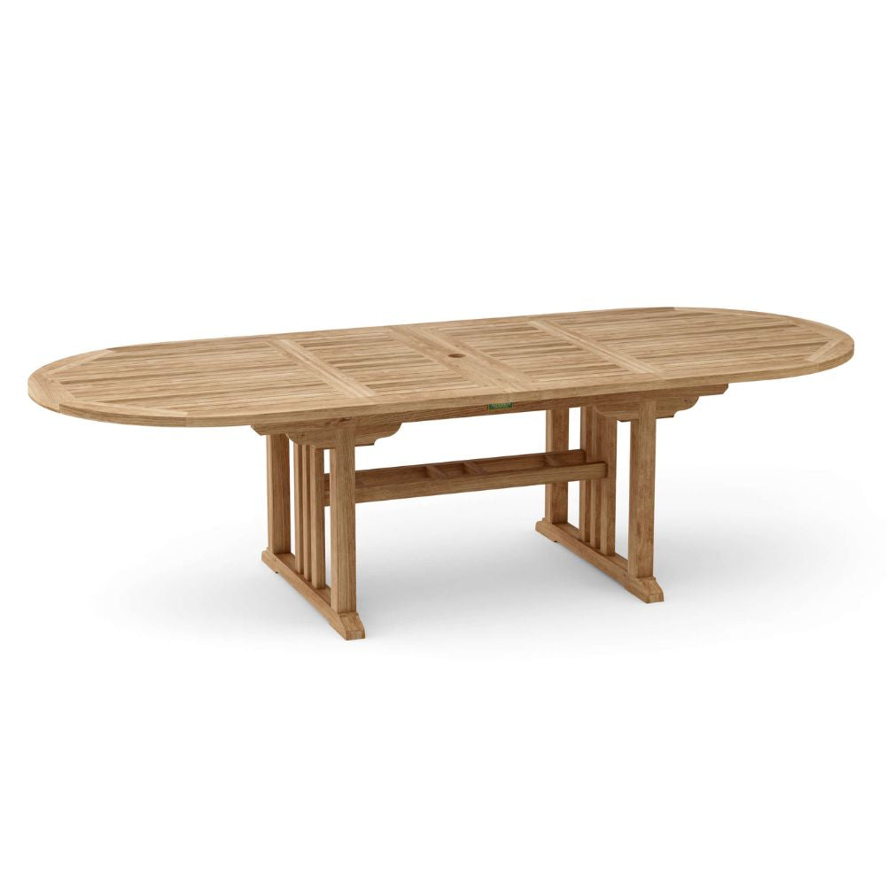 Anderson Teak Sahara Stackable 9-Pieces Oval Dining Set Set-75