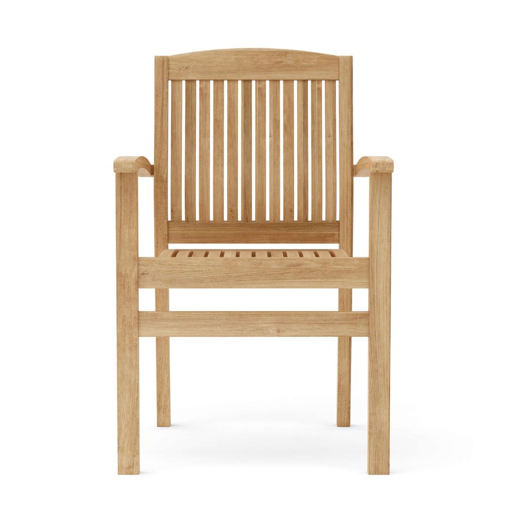 Anderson Teak Sahara Stackable 9-Pieces Oval Dining Set Set-75