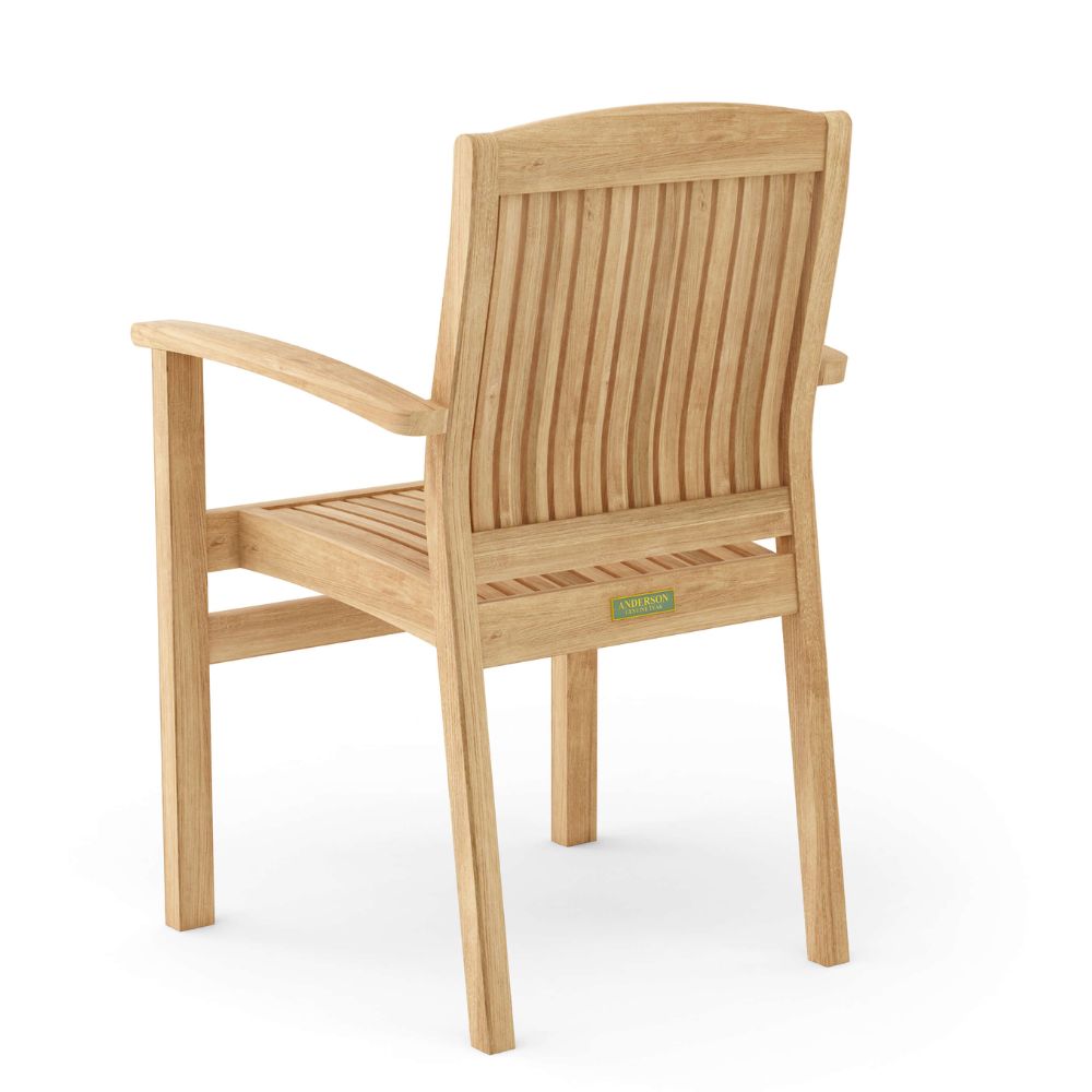 Anderson Teak Sahara Stackable 9-Pieces Oval Dining Set Set-75