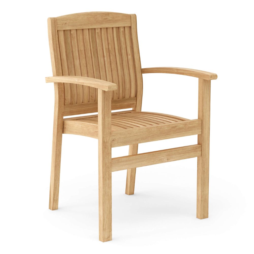 Anderson Teak Sahara Stackable 9-Pieces Oval Dining Set Set-75