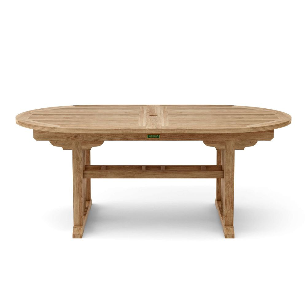 Anderson Teak Sahara Stackable 9-Pieces Oval Dining Set Set-75