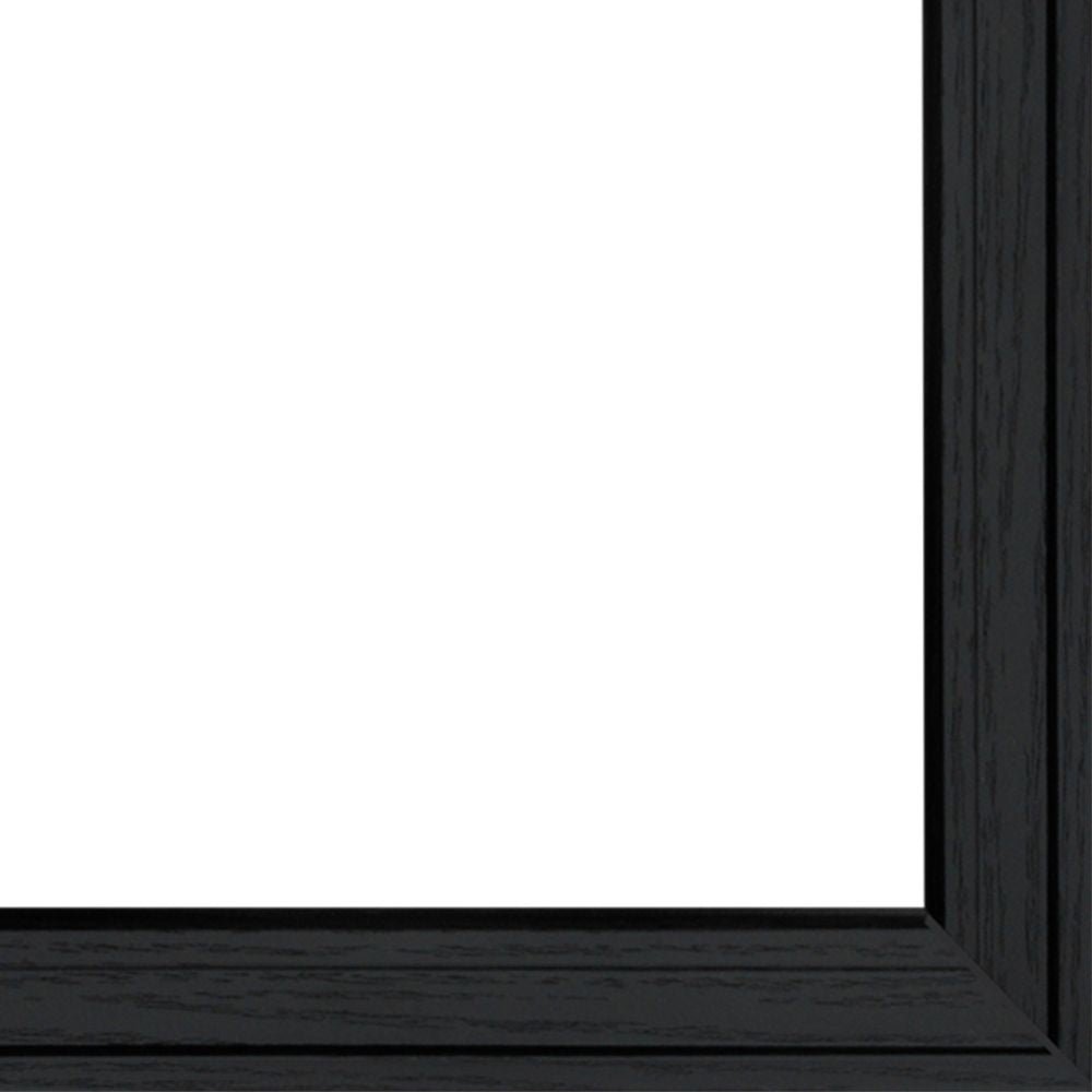 Set of Two Black Framed Tea Towers and Flowers Printed Wall Art