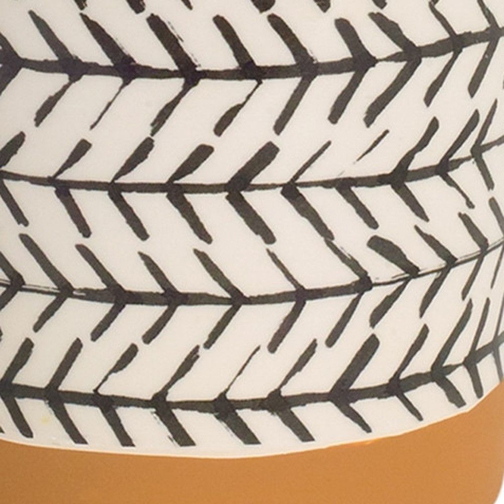 Set of Four Cream Dolomite 3 Oz Round Pot Planters