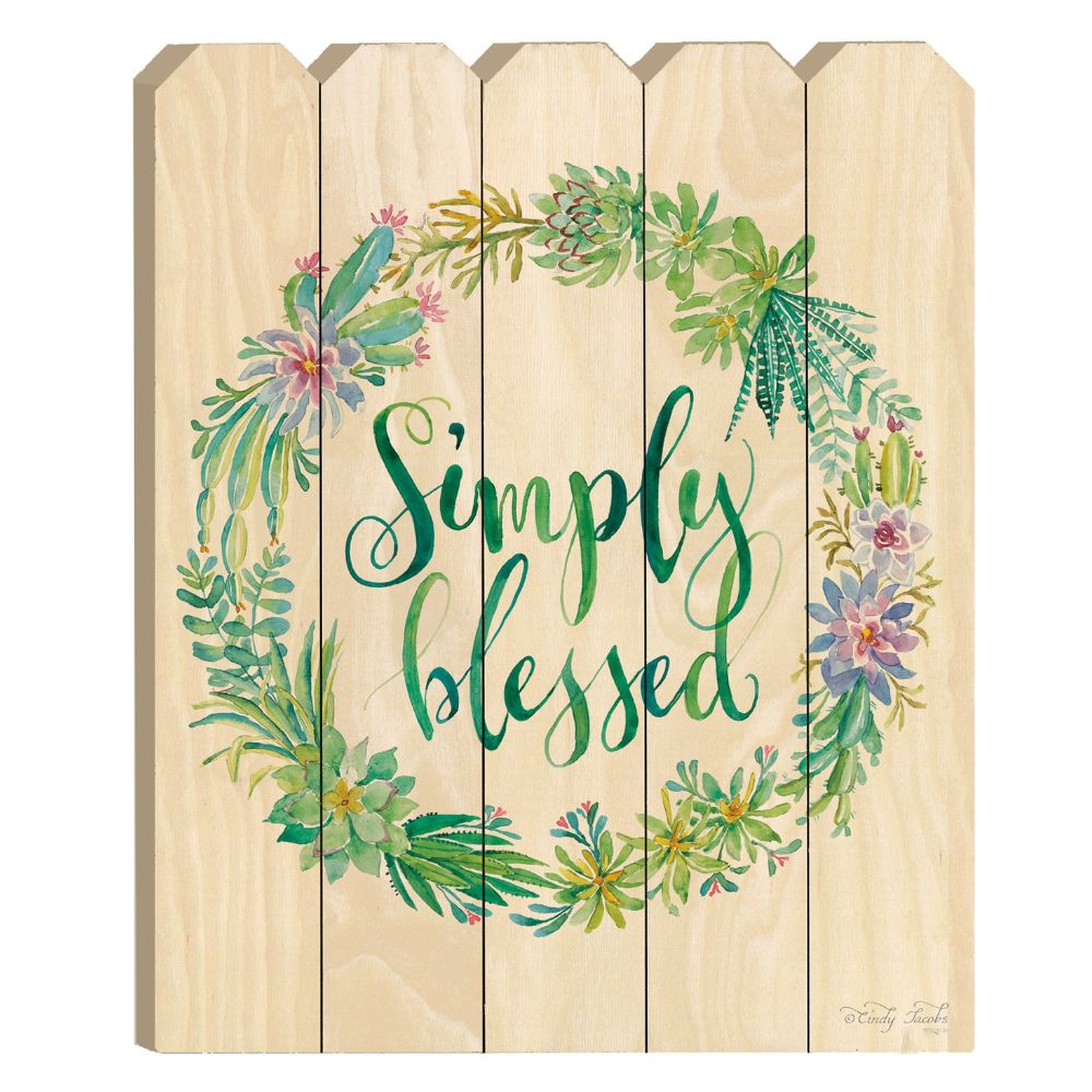Simply Blessed Unframed Print Wall Art