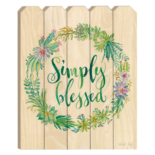 Simply Blessed Unframed Print Wall Art
